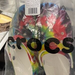 CROCS Multicolor Tie-Dye Loafers
